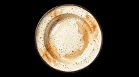 Overhead view of frothy beer in glass with foam head and bubbles, isolated on transparent background. Ready for t-shirt design, clipart, stickers, print-on-demand, and sublimation projects.