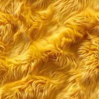 Luxurious golden fur texture with flowing waves and intricate details creates seamless pattern for fabric, wallpaper and creative surface design projects.