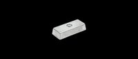 Zinc anode block isolated on transparent background, ready for marine, industrial, and technical design use. Great for clipart, stickers, print on demand, and t-shirt design.