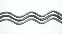 Abstract flowing wave lines in grayscale creating smooth curved patterns on white background for modern graphic design and digital art projects.