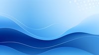 Smooth flowing blue waves create dynamic layered background with gradient effect and soft white glow on top, suitable for modern business presentations.