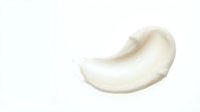 White cream cosmetic smear isolated on transparent background for skincare and beauty product design applications.