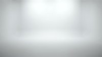 Empty white studio backdrop with soft gradient lighting for product photography and professional presentations.