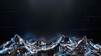 Young male professional, Caucasian ethnicity, wearing business attire, analyzing digital network connections and data visualization overlaid on cityscape for corporate technology concepts.