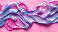 Fluid abstract waves in pink purple and blue colors creating dynamic flowing motion on soft pink background for modern design projects.