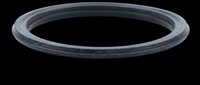 Rubber gasket seal ring isolated on transparent background, ready for clipart, stickers, print on demand, T-shirt design, and technical illustration use.