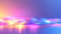 Vibrant abstract background with glowing neon waves and reflections in pink, purple, and blue colors creating dynamic motion effect for modern design projects.