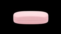 Pink eyeglasses case isolated on transparent background, ready for stickers, clipart, print on demand, sublimation, and t-shirt design use.