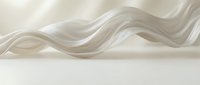 Elegant flowing white silk fabric with soft waves creating luxurious texture for premium design projects and sophisticated backgrounds.