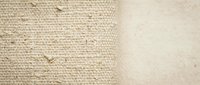 Neutral linen and canvas fabric textures side by side, showcasing natural woven materials for textile, interior design, and fashion backgrounds.