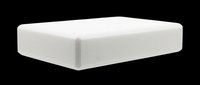 White rectangular eraser isolated on transparent background, ready for clipart, stationery design, school supply graphics, print on demand, and t-shirt design use.