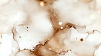 Elegant cream and gold abstract watercolor with flowing organic shapes and sparkling accents, perfect for luxury branding backgrounds.