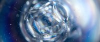 Abstract swirling energy vortex with luminous particles and cosmic light effects creating dynamic motion in space for digital art and fantasy designs.