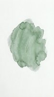 Soft sage green watercolor stain with organic flowing edges on white background, isolated and ready for design projects, backgrounds, and creative compositions.