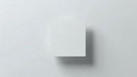 Minimalist geometric square shape with shadow on light gray background for modern design projects and contemporary branding materials.