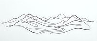Abstract flowing lines creating organic wave patterns in minimalist black ink style on white background for modern design projects.