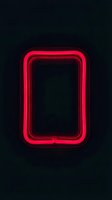 Bright red neon rectangular frame glowing against dark background, isolated design element suitable for signage, advertising, nightlife promotions, and digital overlays.