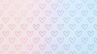 Seamless heart pattern with gradient from pink to blue, perfect for romantic designs, wallpapers, textiles and Valentine's Day decorations.