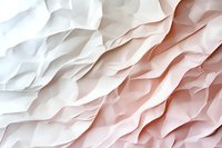 Abstract geometric background with white and pink folded paper texture creating diagonal waves and shadows for modern minimal design projects.