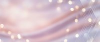 Soft pastel gradient background with golden bokeh lights and flowing lines creating dreamy atmosphere for wedding invitations and romantic designs.