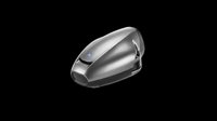 Sleek silver handheld vacuum cleaner isolated on transparent background, ready for design use in product catalogs, stickers, print on demand, and T-shirt designs.