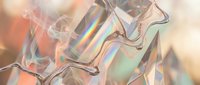 Abstract holographic foil texture with iridescent rainbow reflections and flowing metallic waves creating modern digital art background for creative projects.