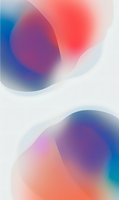 Abstract fluid shapes in soft coral, purple and blue gradient colors create dreamy atmospheric composition on white background, suitable for modern design projects.