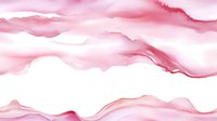 Soft pink watercolor waves create flowing abstract pattern with gentle gradients and white space. Seamless horizontal design for modern feminine branding and packaging.