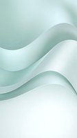 Abstract flowing waves in soft mint green and white creating smooth curved layers with gentle gradients for modern design backgrounds.