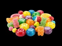 Assorted colorful hard candies and gummy sweets isolated on transparent background, ready for clipart, print-on-demand, sublimation, t-shirt designs, stickers, and digital crafts.