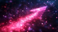 Magical pink and purple cosmic background with glowing particles and light trail effect creating dreamy celestial atmosphere for creative projects.