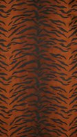 Tiger stripe seamless pattern with rust orange background and dark charcoal stripes, tiles continuously for fabric, wallpaper, and textile design applications.