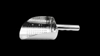 Stainless steel cheese grater with cylindrical drum design, perforated grating surfaces, and ergonomic handle. Isolated on transparent background, ready for clipart, print-on-demand, sublimation, and kitchen product designs.