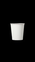 White paper cup isolated on transparent background, ready for mockup, clipart, sticker, print on demand, sublimation, and T-shirt design use.