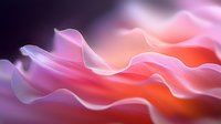 Flowing abstract waves in vibrant coral pink and purple gradient colors create soft ethereal movement against dark background, suitable for modern design projects.