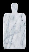 Marble cutting board with handle isolated on transparent background, ready for kitchen design, t-shirt prints, clipart, stickers, and print-on-demand products.