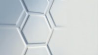 Geometric hexagonal shapes with soft shadows on neutral background, suitable for technology, science, and corporate design projects.