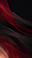 Abstract flowing red and black waves create dynamic movement against dark background, featuring smooth curves and gradient transitions for dramatic visual effect.