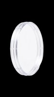 Clear plastic petri dish or laboratory culture plate isolated on transparent background, ready for scientific, medical, educational, and design applications including clipart and print-on-demand products.
