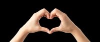 Hands forming heart shape isolated on transparent background, ready for t-shirt design, clipart, stickers, print-on-demand products and sublimation projects.