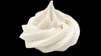 Creamy vanilla whipped topping swirl isolated on transparent background, ready for t-shirt designs, stickers, clipart, print-on-demand products, and sublimation projects.