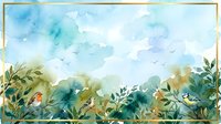 Young woman with medium skin tone, wearing casual summer clothing, standing in lush garden surrounded by green foliage and blooming flowers under blue sky with clouds, suitable for wellness, lifestyle and nature-themed designs.
