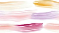 Soft watercolor brush strokes in pastel pink, purple, and gold tones on white background. Isolated design element suitable for backgrounds, wallpapers, and creative projects.
