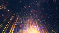 Spectacular fireworks explosion with golden sparks and colorful light trails against dark night sky for celebration and holiday events.