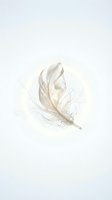 Delicate beige feather with soft texture isolated on white background for design projects and decorative elements.