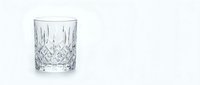 Crystal cut glass tumbler with diamond pattern design isolated on white background for luxury drinkware and elegant dining concepts.