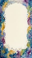 Festive watercolor frame with fireworks, stars, and ornaments on isolated cream background, ready for invitations, greeting cards, and holiday design projects.