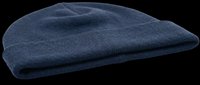 Dark blue knit beanie hat isolated on transparent background, ready for t-shirt design, clipart, stickers, print-on-demand products and sublimation projects.