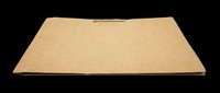 Cardboard box lid or flat sheet isolated on transparent background, ready for packaging design, print-on-demand products, clipart, and sublimation projects.