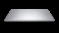 Closed slim silver laptop viewed from side angle, isolated on transparent background, ready for stickers, print on demand, T-shirt design, and clipart use.
